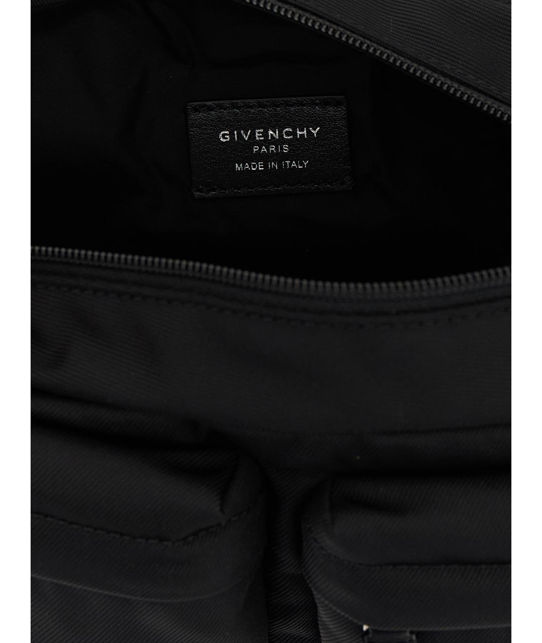 GIVENCHY Черная синтетическая поясная сумка, фото 4