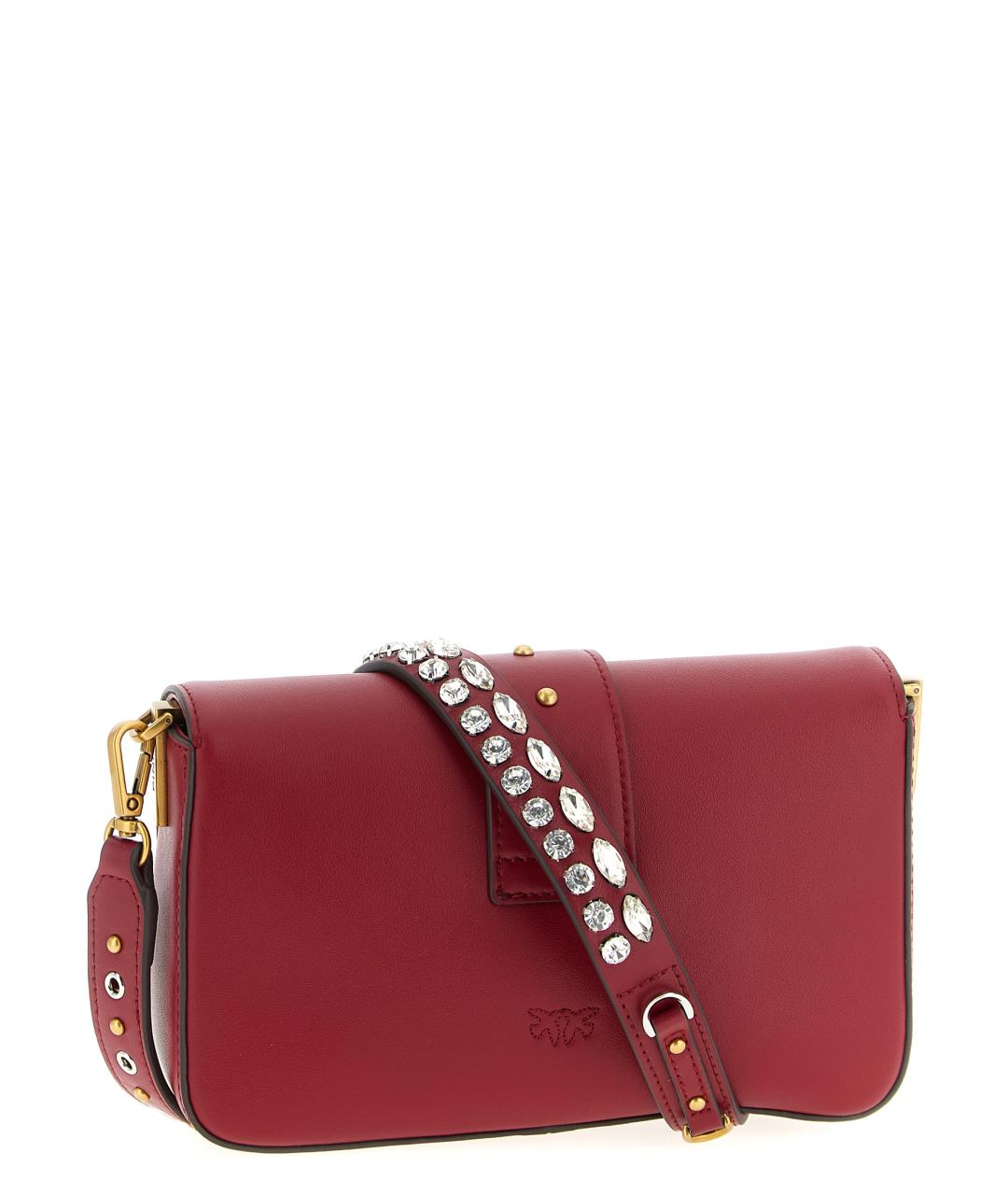 PINKO Красная кожаная сумка через плечо, фото 2