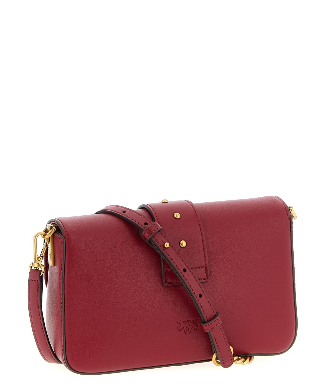 PINKO Красная кожаная сумка через плечо, фото 3