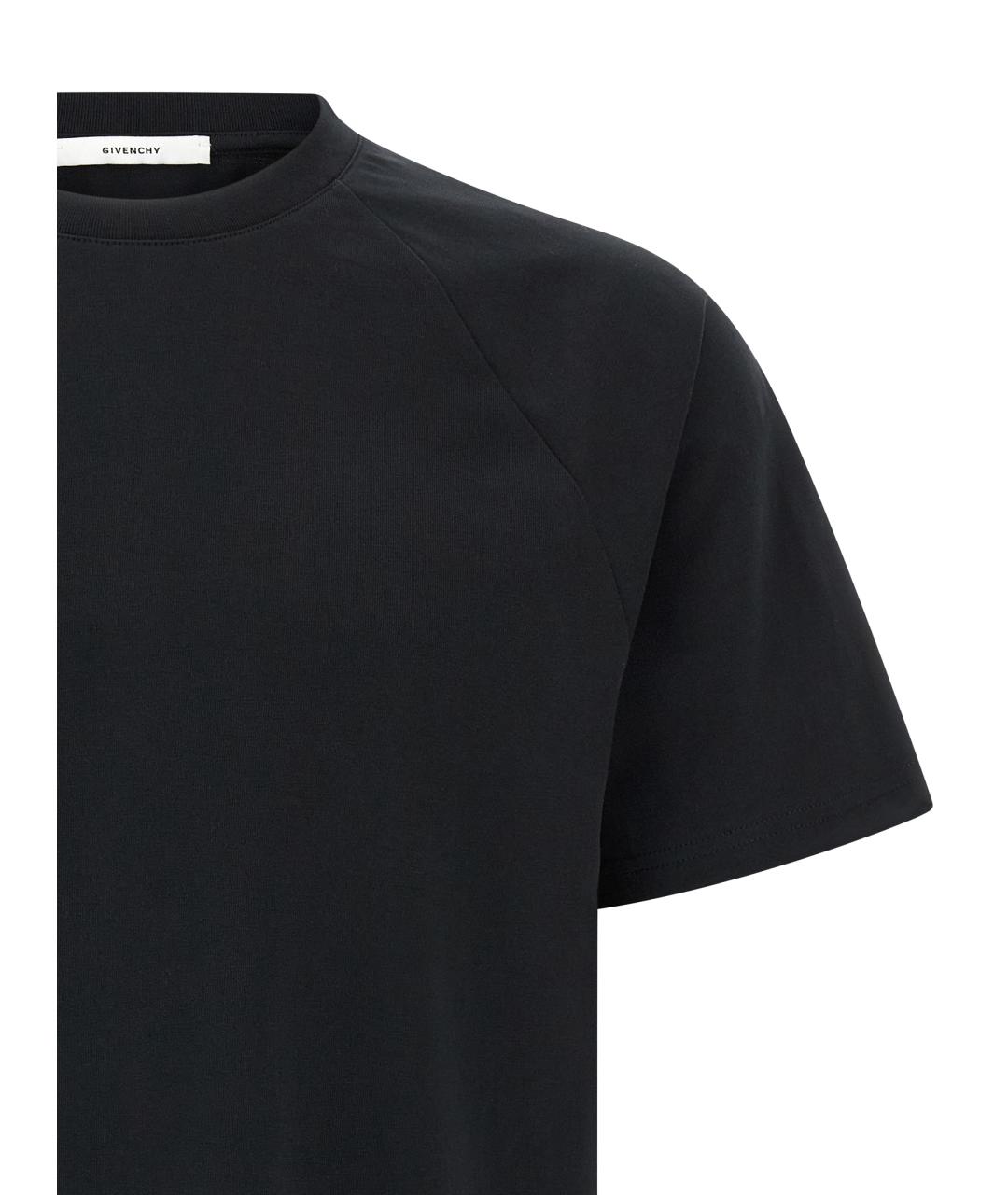 GIVENCHY Черная хлопковая футболка, фото 3