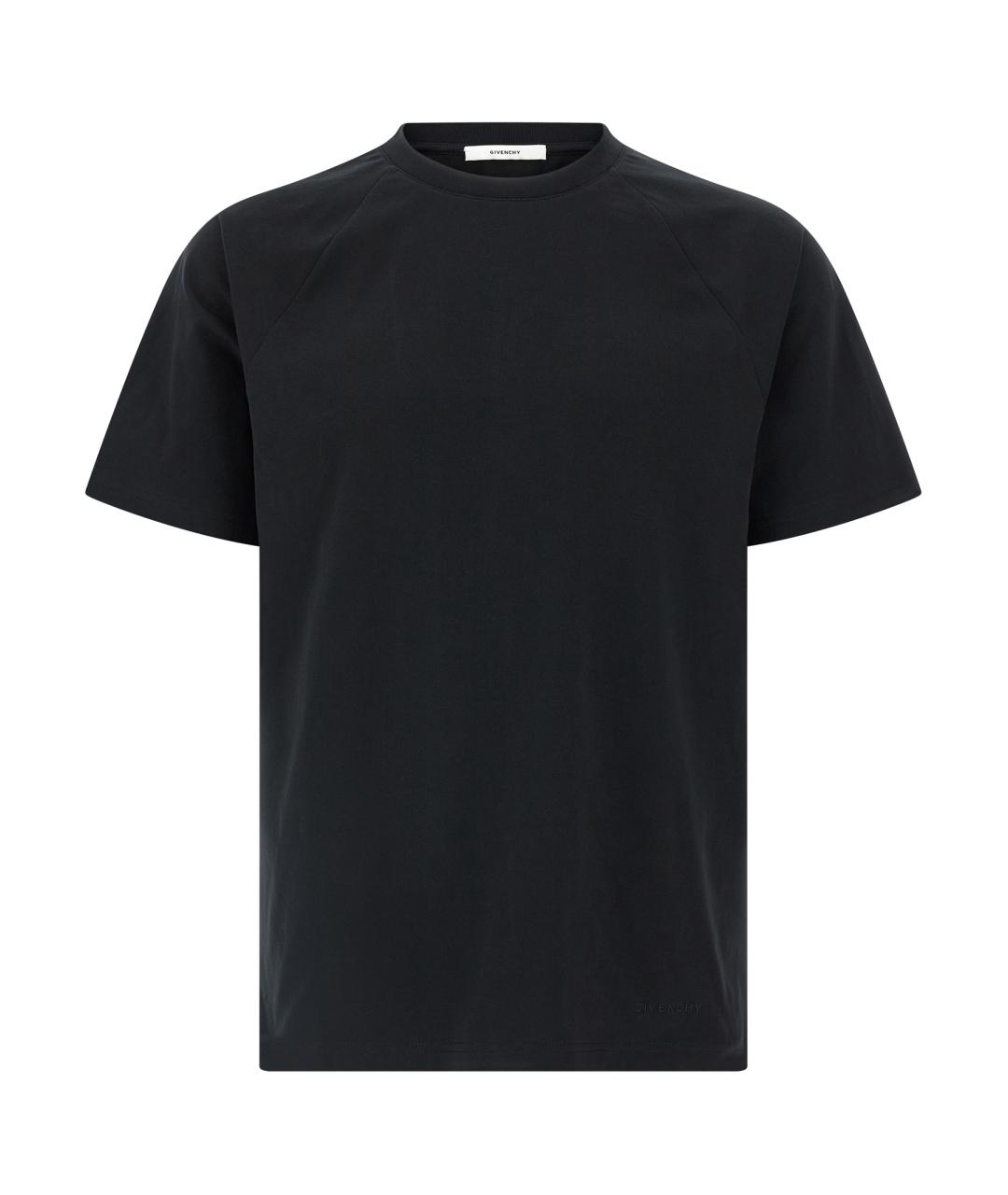 GIVENCHY Черная хлопковая футболка, фото 1