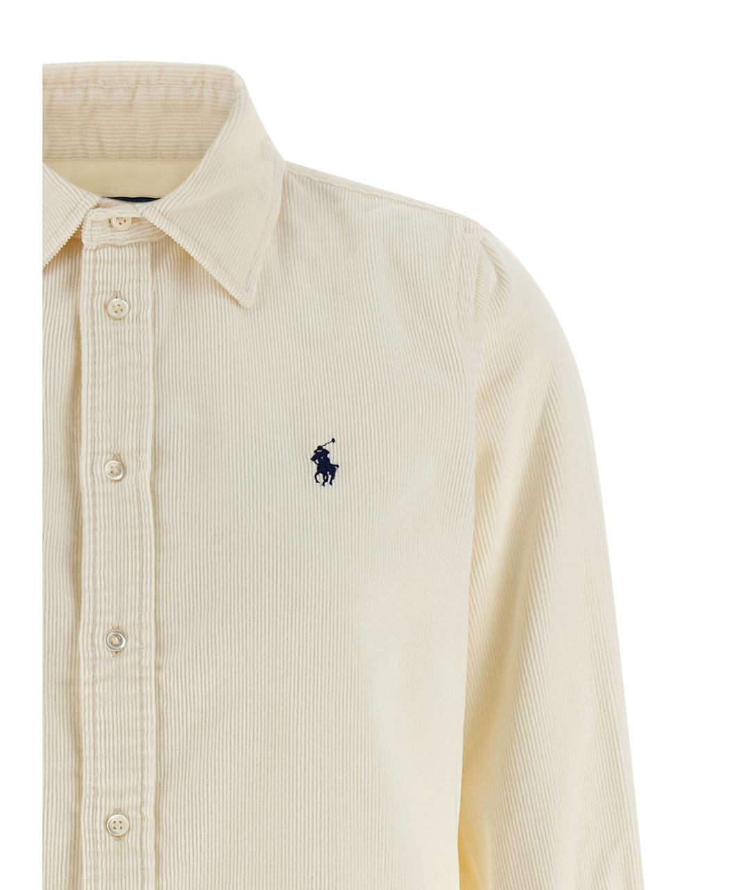 POLO RALPH LAUREN Бежевая хлопковая блузы, фото 3