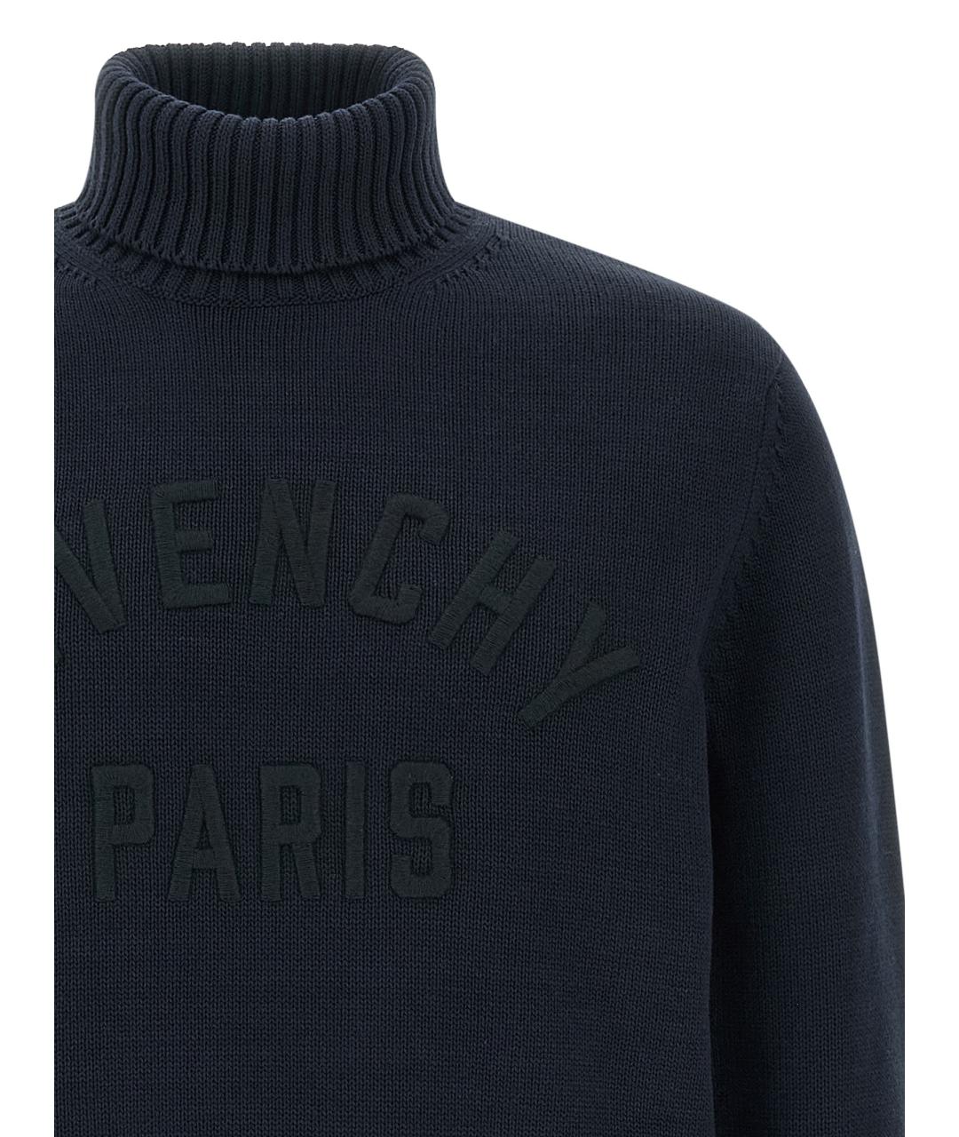 GIVENCHY Синий хлопковый джемпер / свитер, фото 3