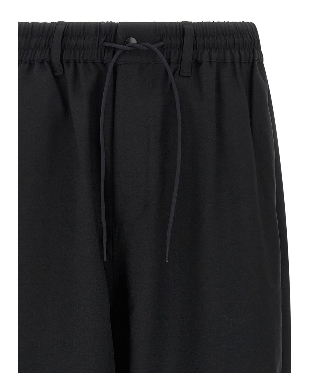 Y-3 Черные полиэстеровые повседневные брюки, фото 3