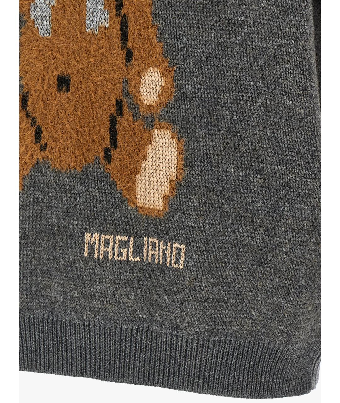 MAGLIANO Серая шерстяная жилетка, фото 4