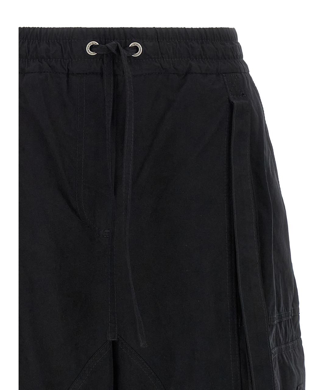 DOLCE&GABBANA Черные хлопковые прямые брюки, фото 3