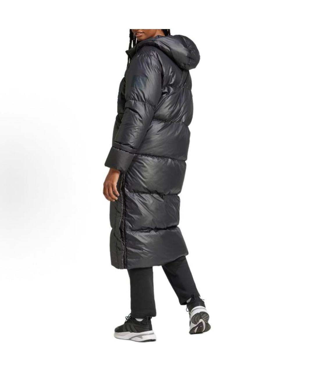 ADIDAS Черный полиэстеровый пуховик, фото 2