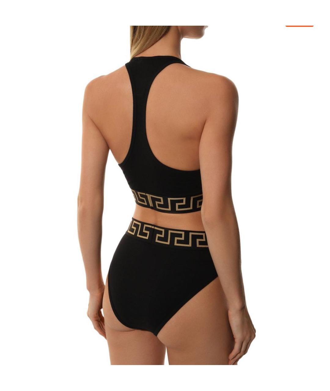 VERSACE Черная хлопковая майка, фото 7