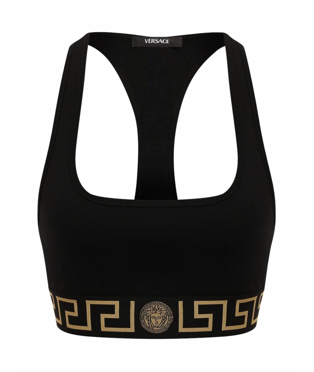VERSACE Черная хлопковая майка, фото 1