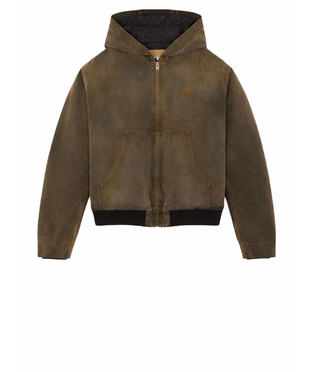 MM6 MAISON MARGIELA Хаки хлопковая куртка, фото 1