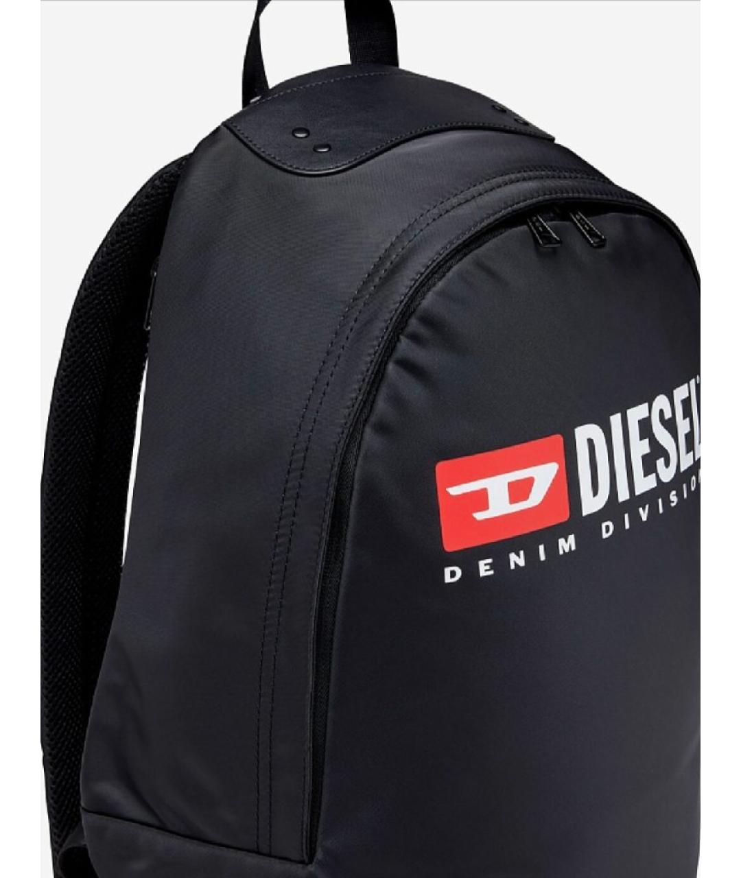 DIESEL Черный синтетический рюкзак, фото 5