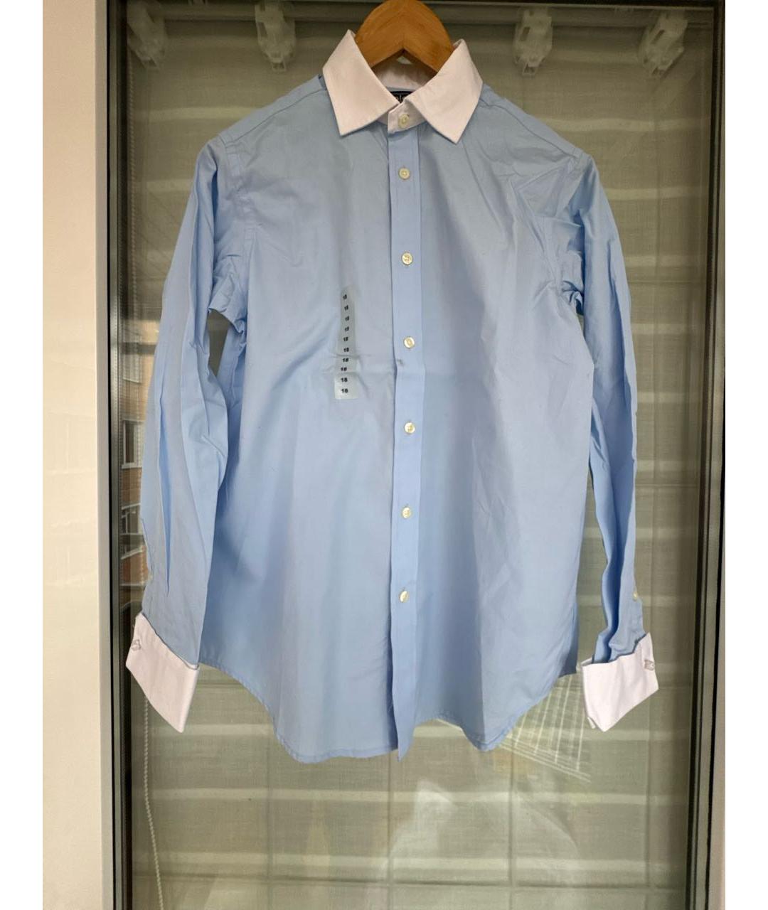 POLO RALPH LAUREN Голубая хлопковая детская рубашка, фото 9