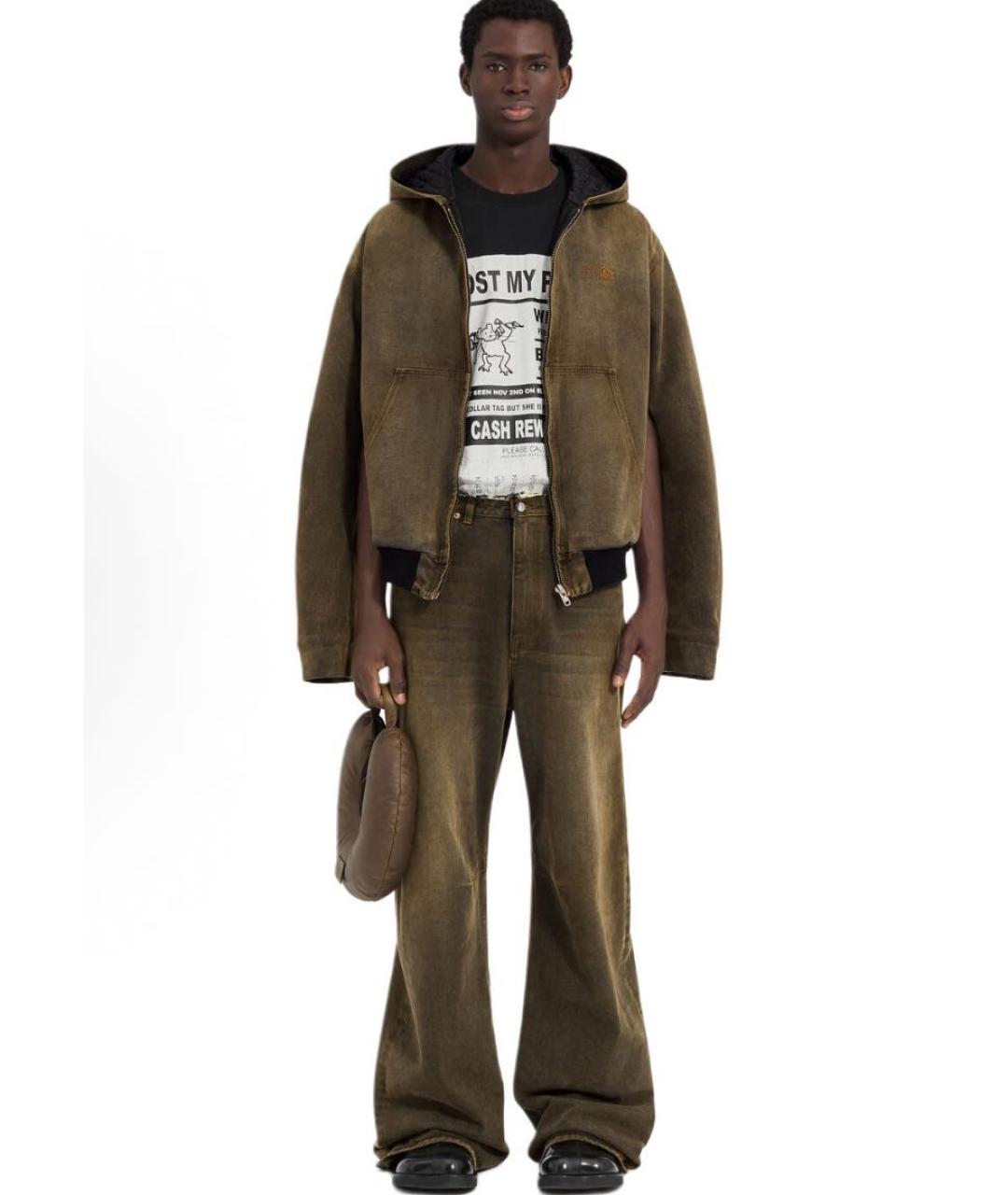 MM6 MAISON MARGIELA Хаки хлопковая куртка, фото 5