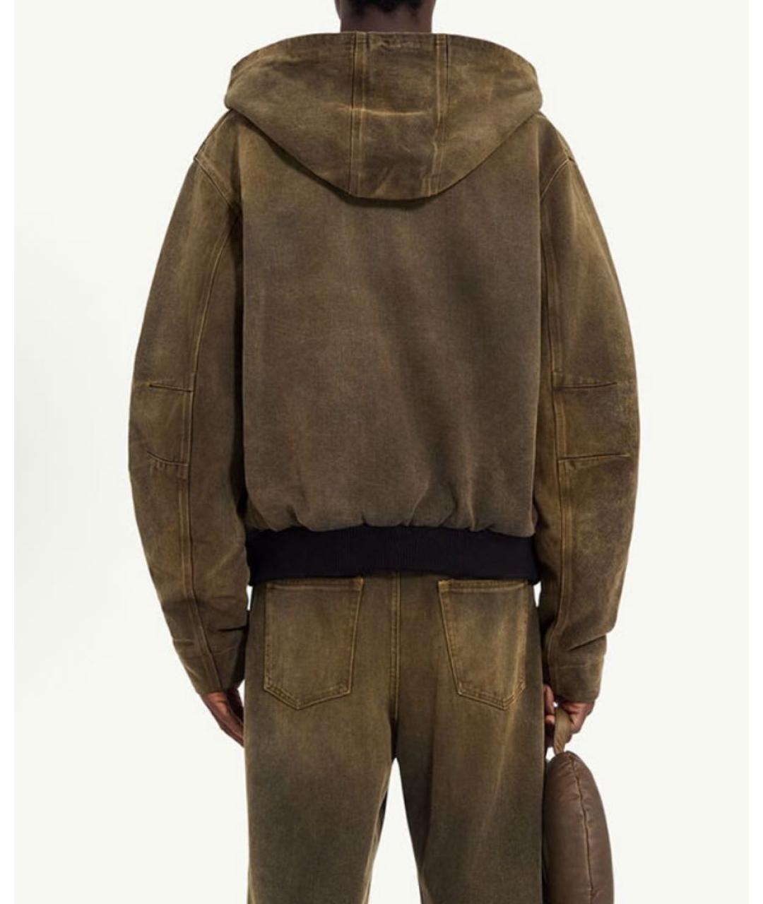 MM6 MAISON MARGIELA Хаки хлопковая куртка, фото 3