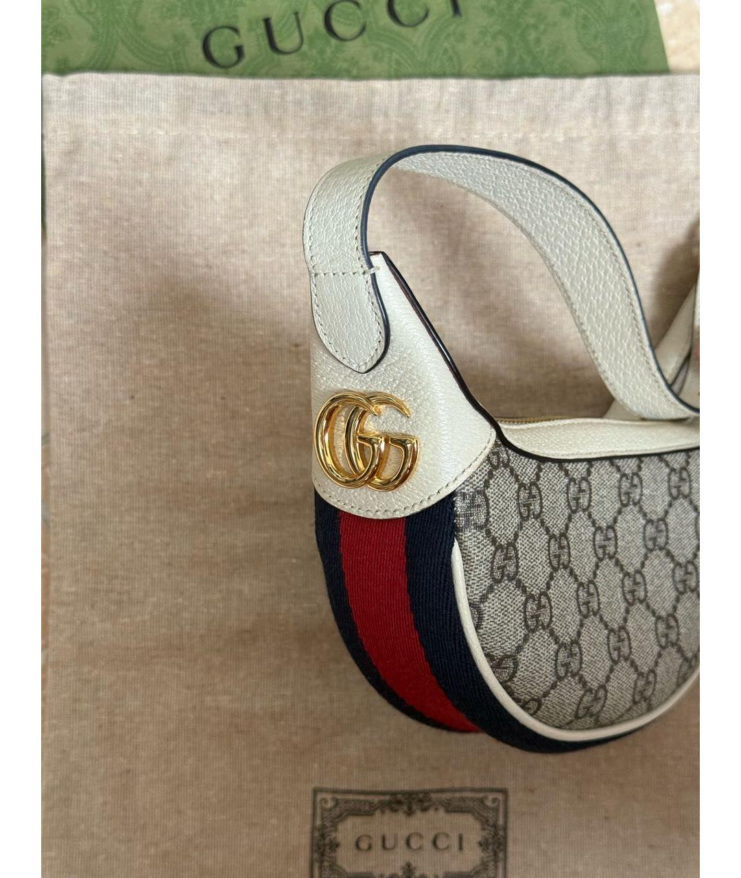 GUCCI Кожаная сумка с короткими ручками, фото 2