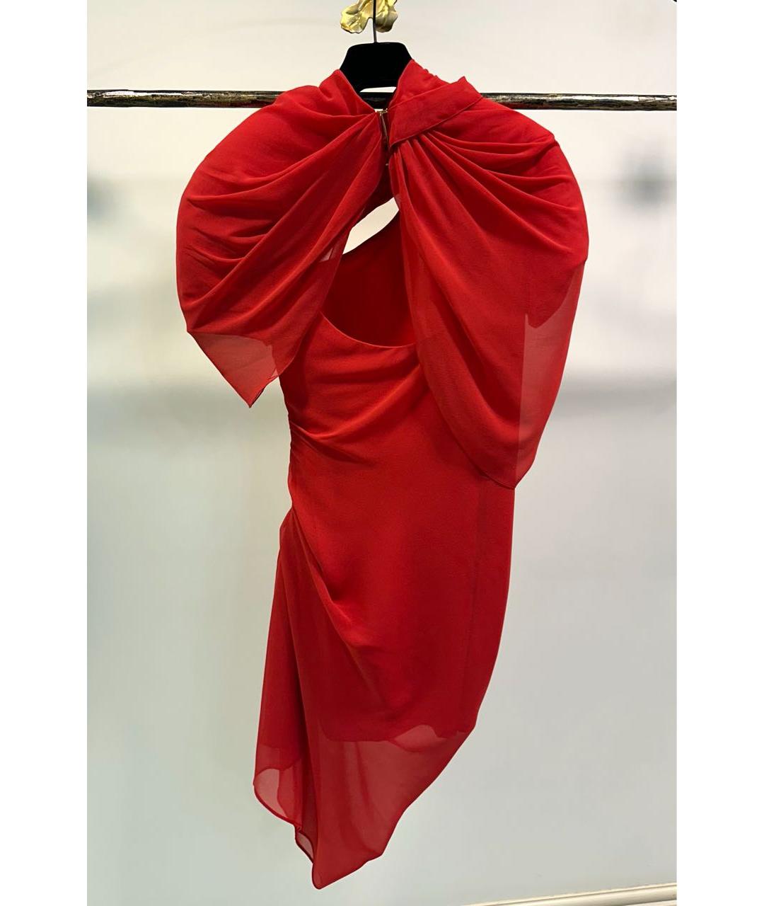 JACQUEMUS Красное полиэстеровое вечернее платье, фото 2