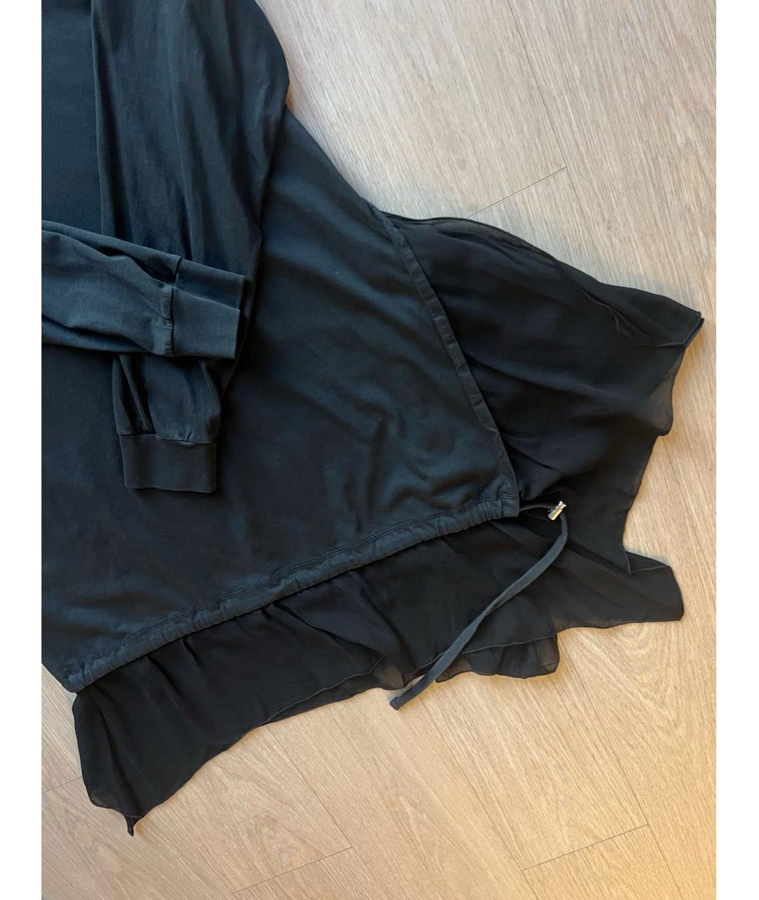 DIESEL Черное хлопковое повседневное платье, фото 4