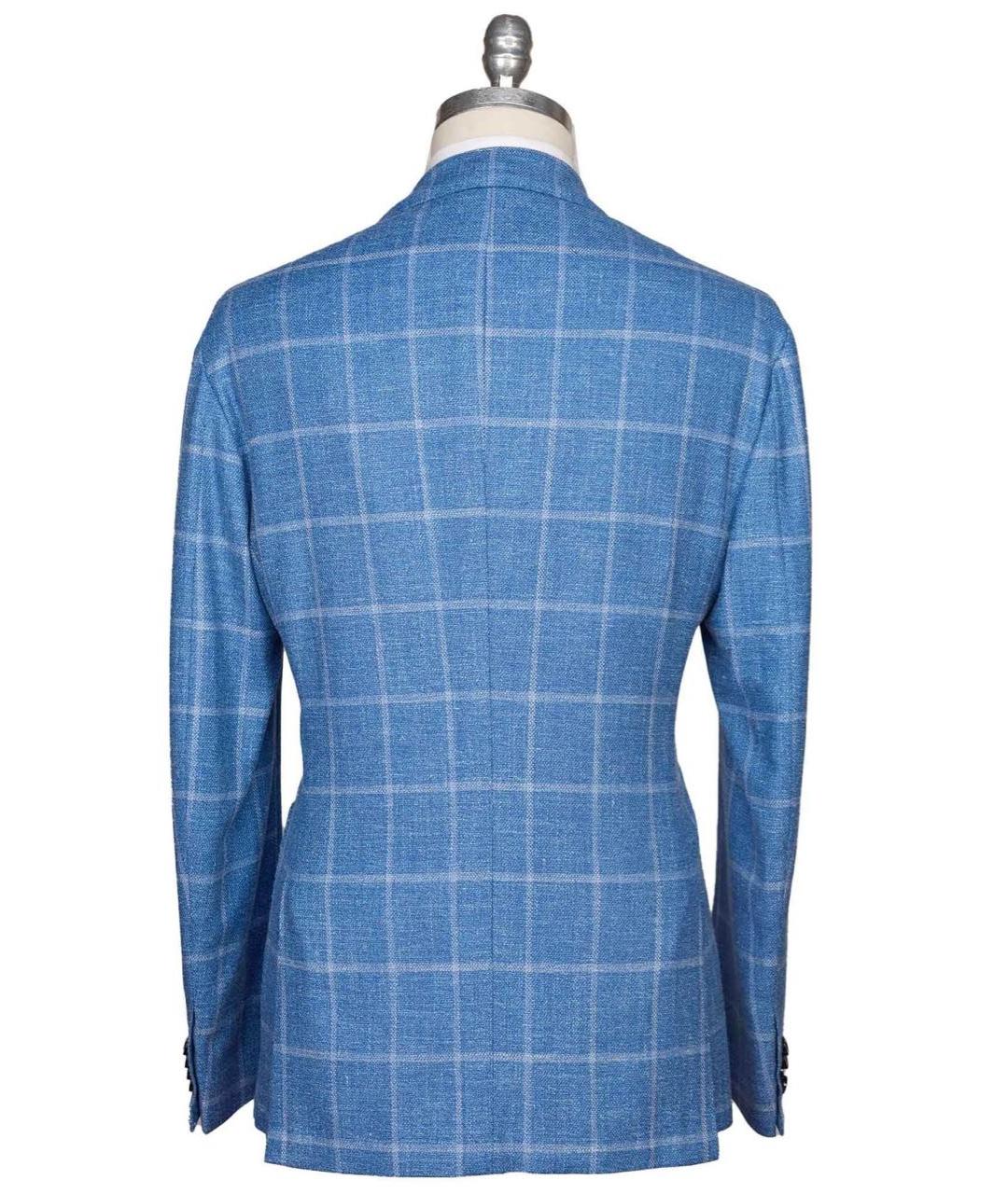 KITON Синий шерстяной пиджак, фото 3