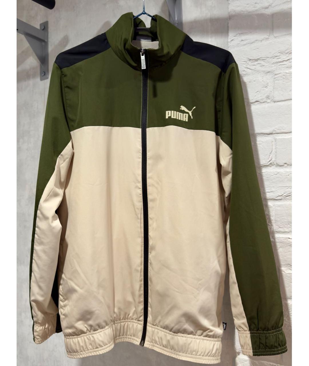 PUMA Хаки полиэстеровый спортивный костюм, фото 8