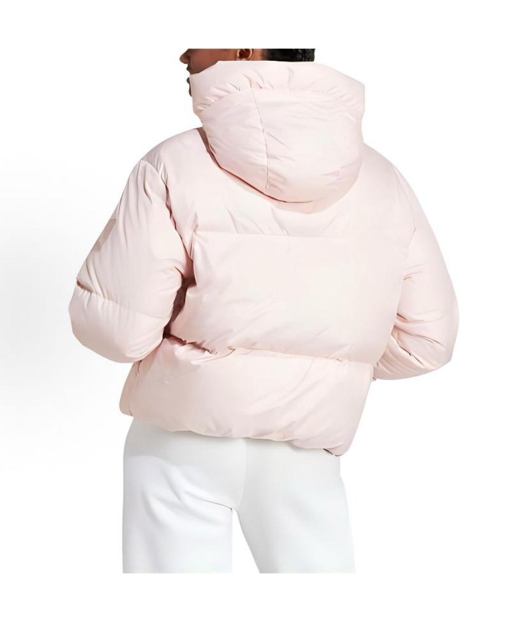 ADIDAS Коралловый полиэстеровый пуховик, фото 4