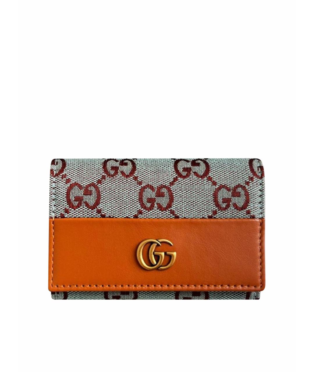 GUCCI Коричневый кожаный кардхолдер, фото 8