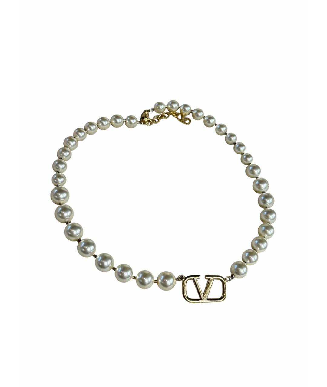 VALENTINO Белое пластиковое колье, фото 1