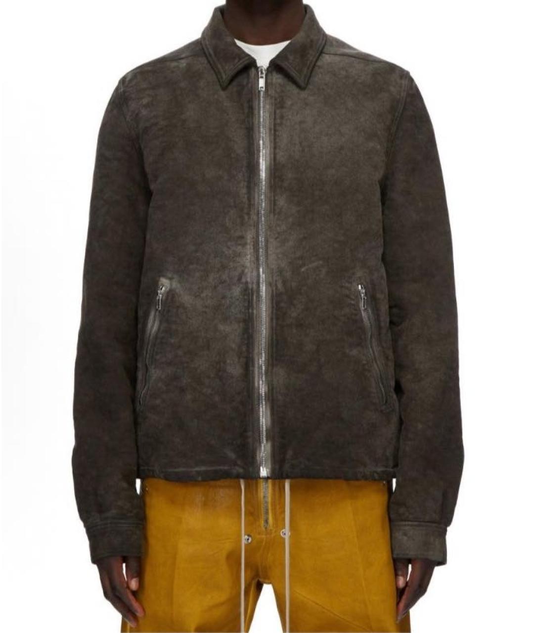 RICK OWENS DRKSHDW Коричневая хлопковая куртка, фото 6