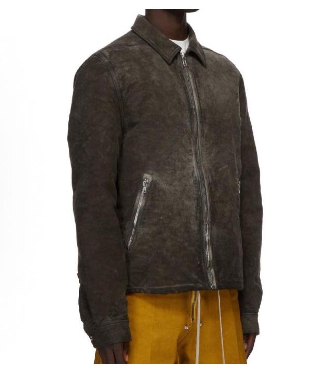 RICK OWENS DRKSHDW Коричневая хлопковая куртка, фото 5