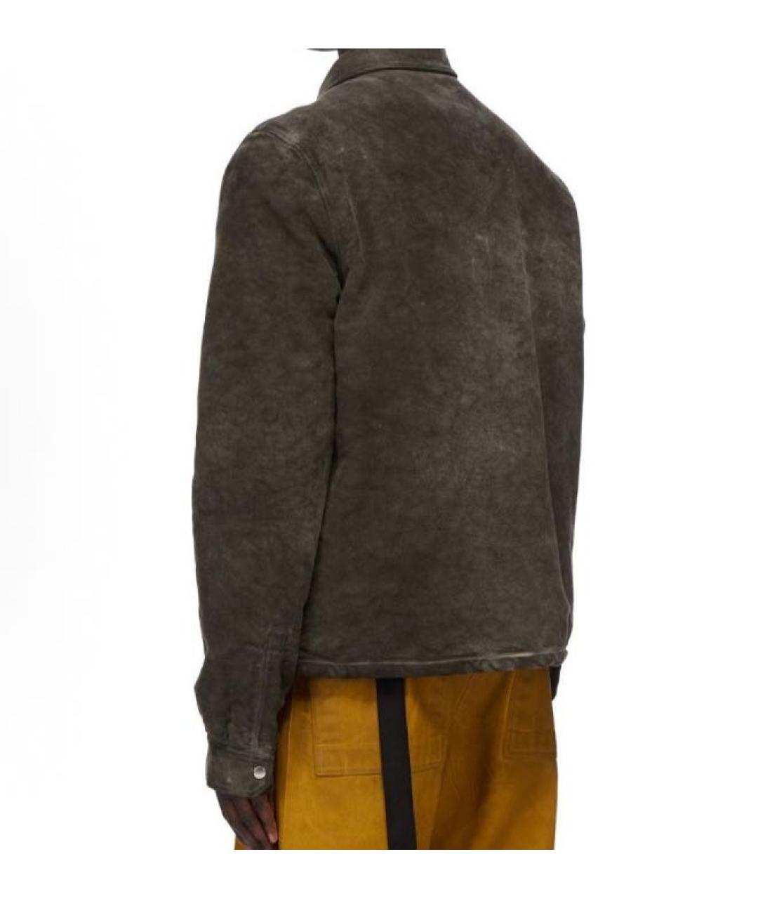 RICK OWENS DRKSHDW Коричневая хлопковая куртка, фото 2