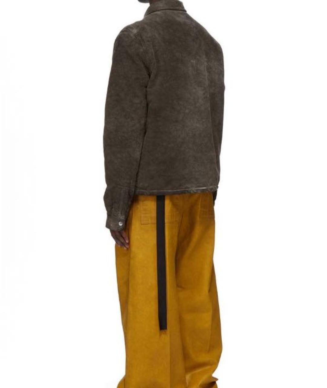 RICK OWENS DRKSHDW Коричневая хлопковая куртка, фото 4