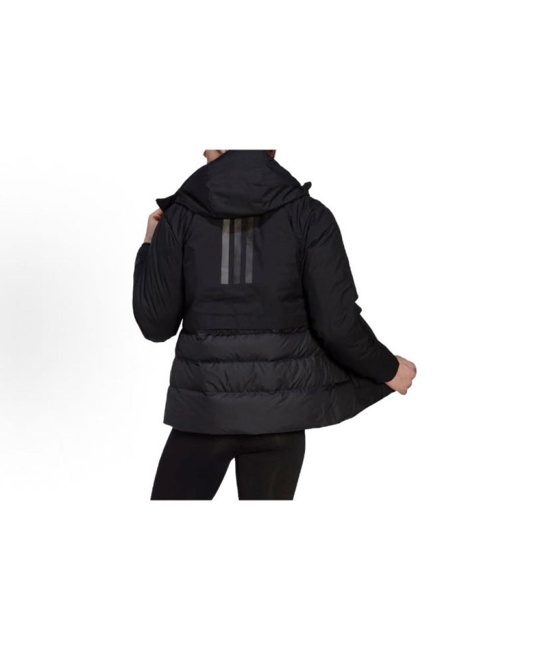 ADIDAS Черная полиэстеровая куртка, фото 6