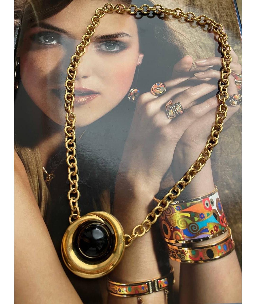 MONET Золотое позолоченное колье, фото 9