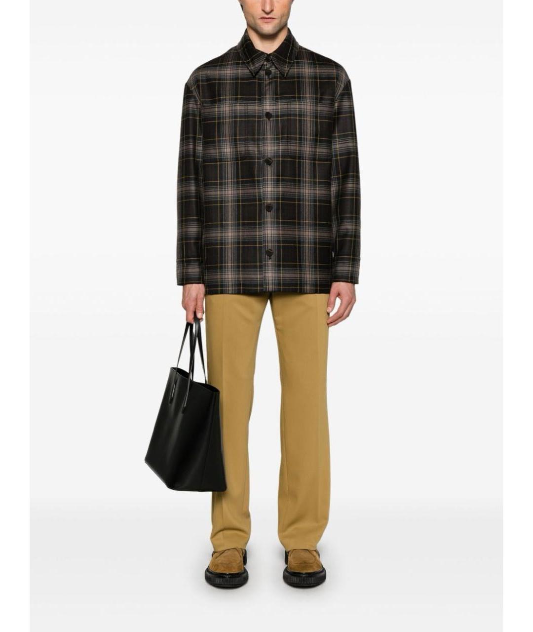 FENDI Коричневая шерстяная куртка, фото 7