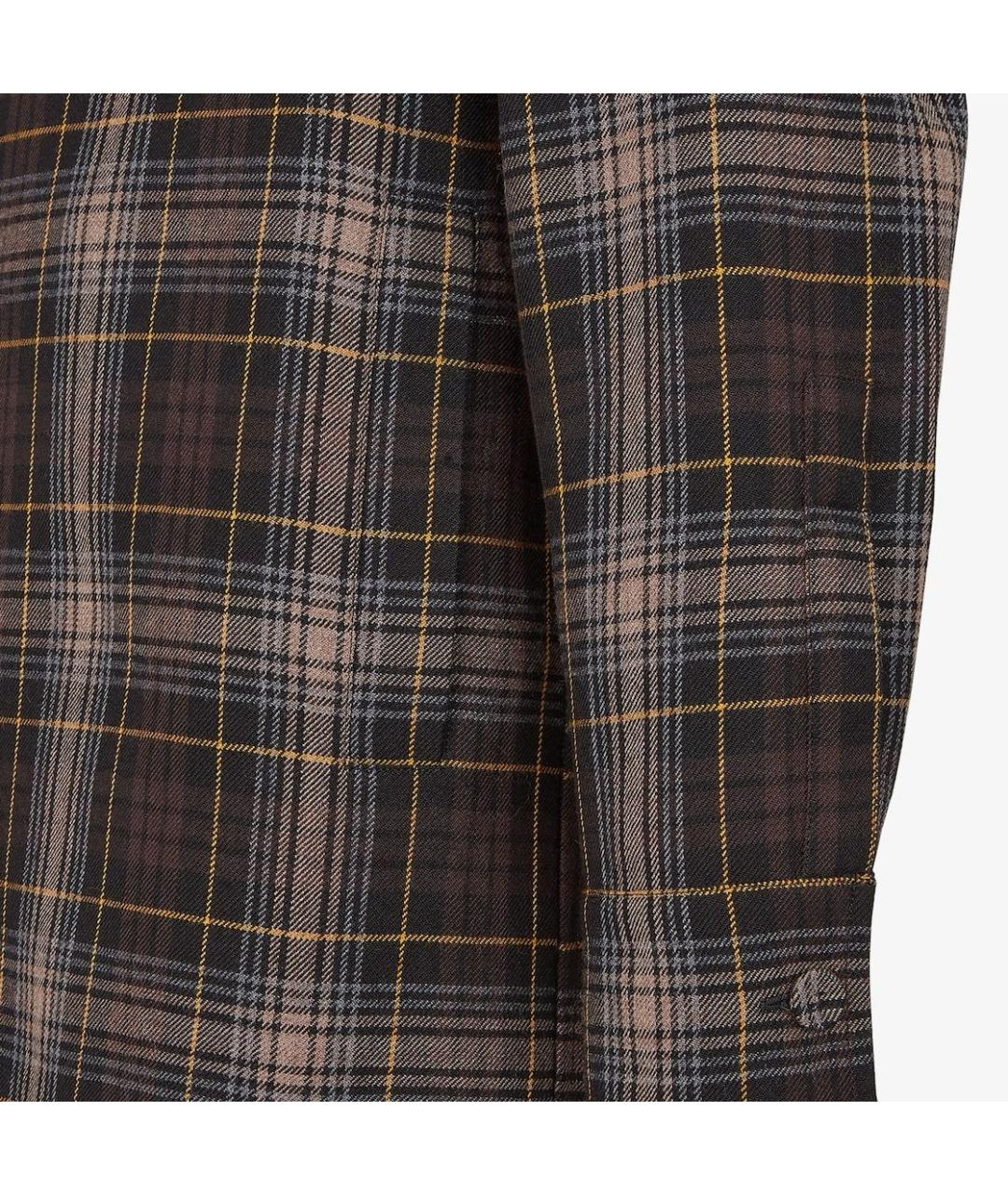 FENDI Коричневая шерстяная куртка, фото 3