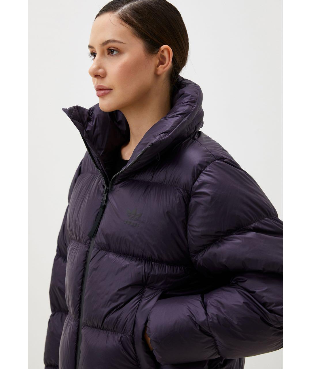 ADIDAS Фиолетовый полиамидовый пуховик, фото 5
