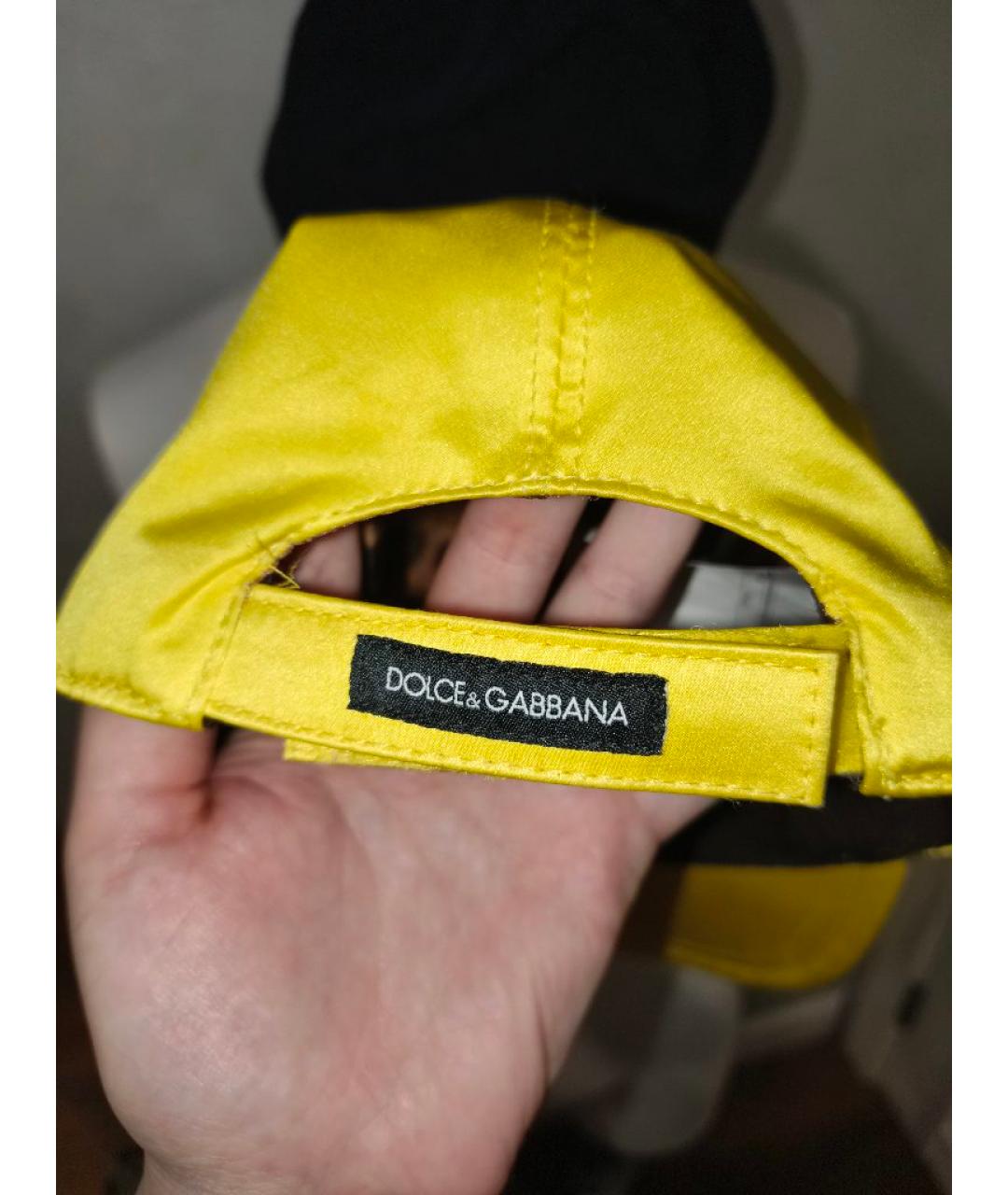 DOLCE&GABBANA Желтая кепка, фото 7