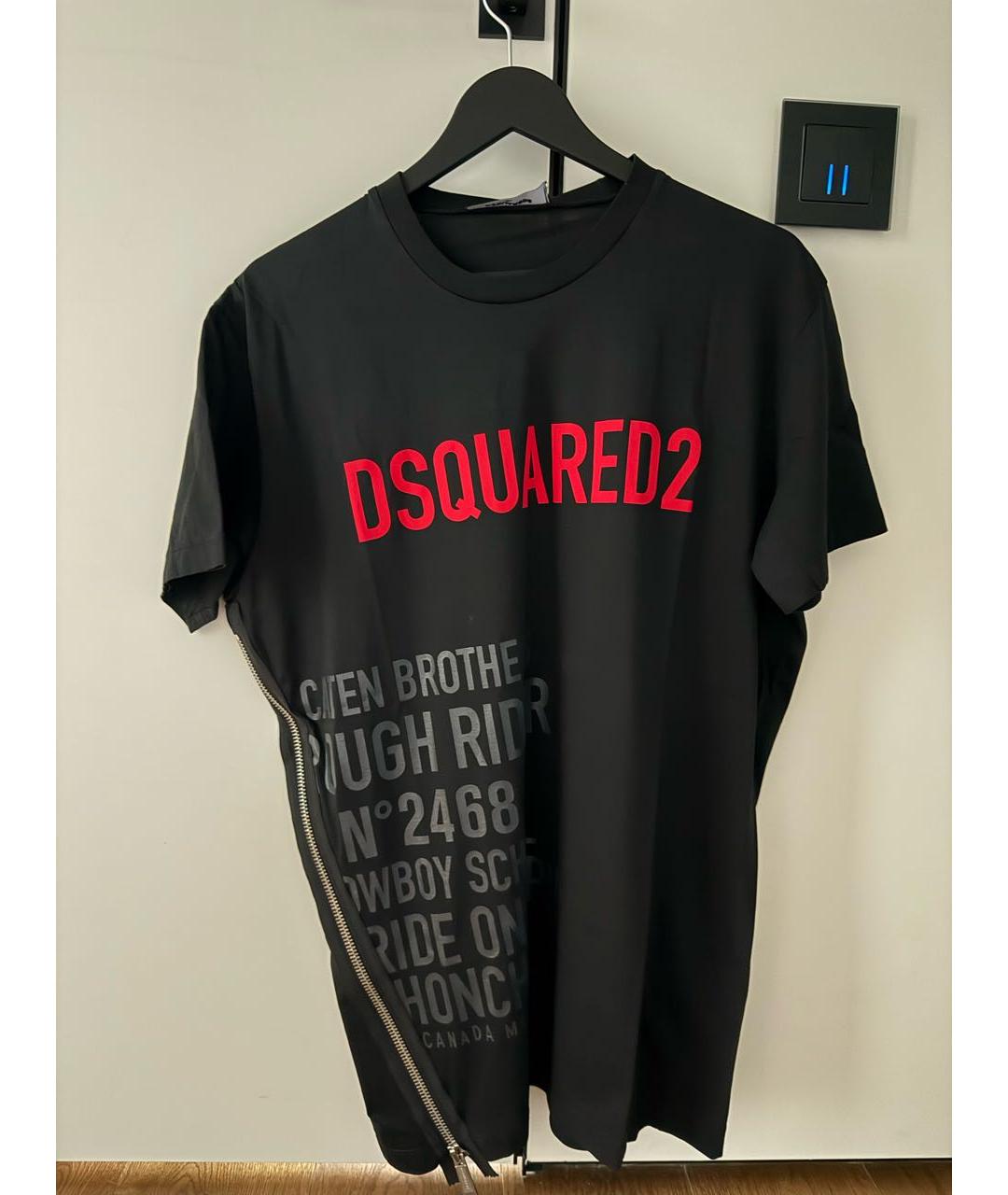 DSQUARED2 Черная футболка, фото 3