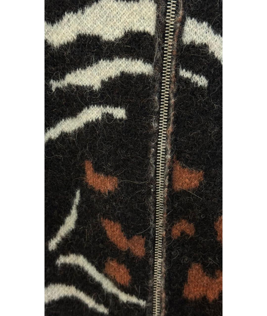 DRIES VAN NOTEN Черный шерстяной кардиган, фото 4