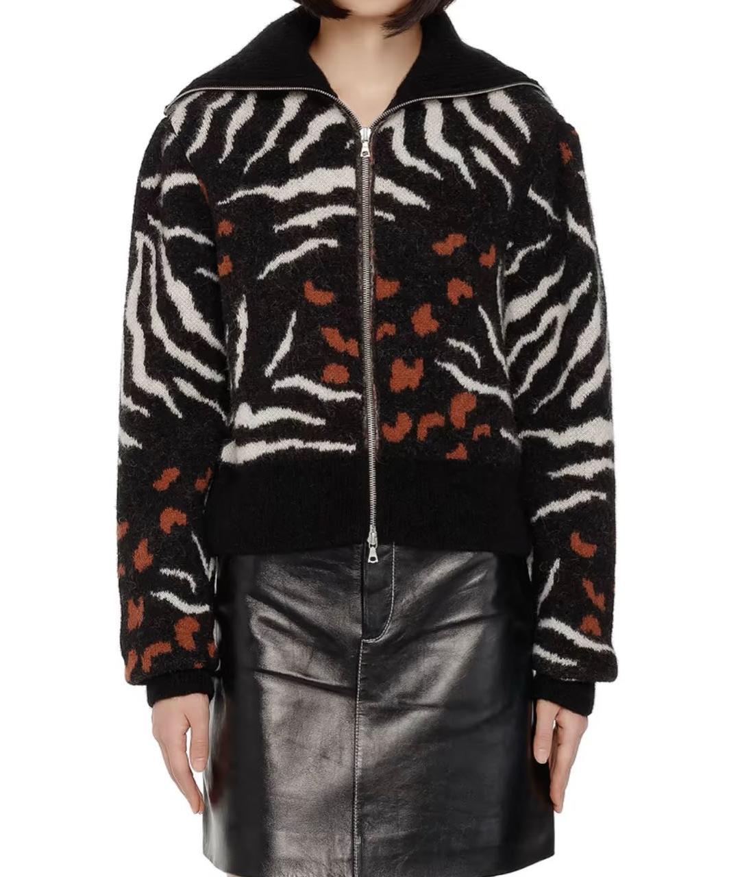 DRIES VAN NOTEN Черный шерстяной кардиган, фото 6