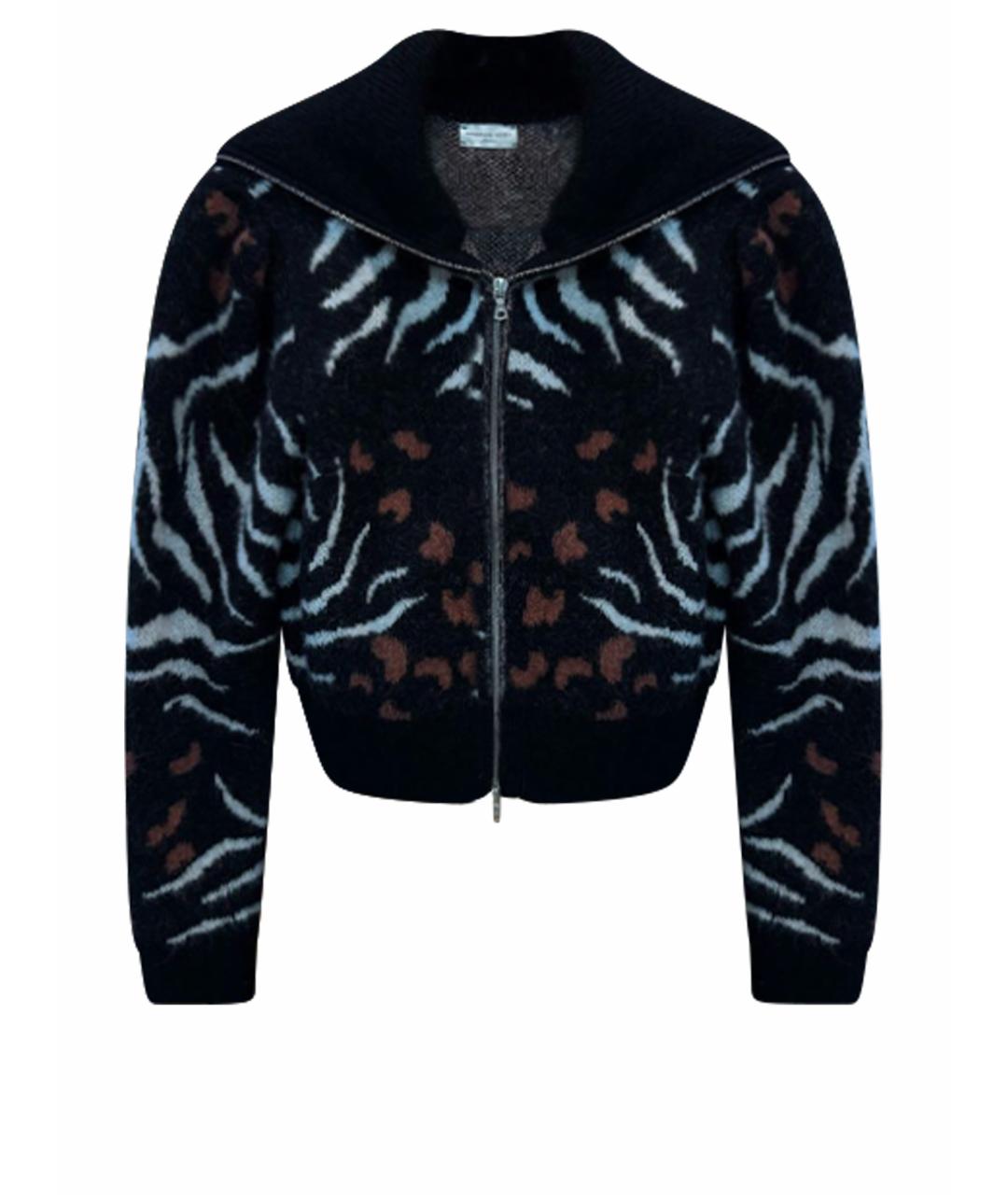 DRIES VAN NOTEN Черный шерстяной кардиган, фото 1