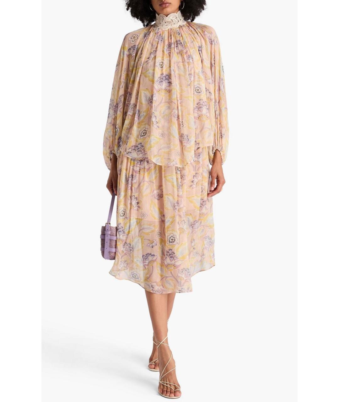 ZIMMERMANN Розовое коктейльное платье, фото 2