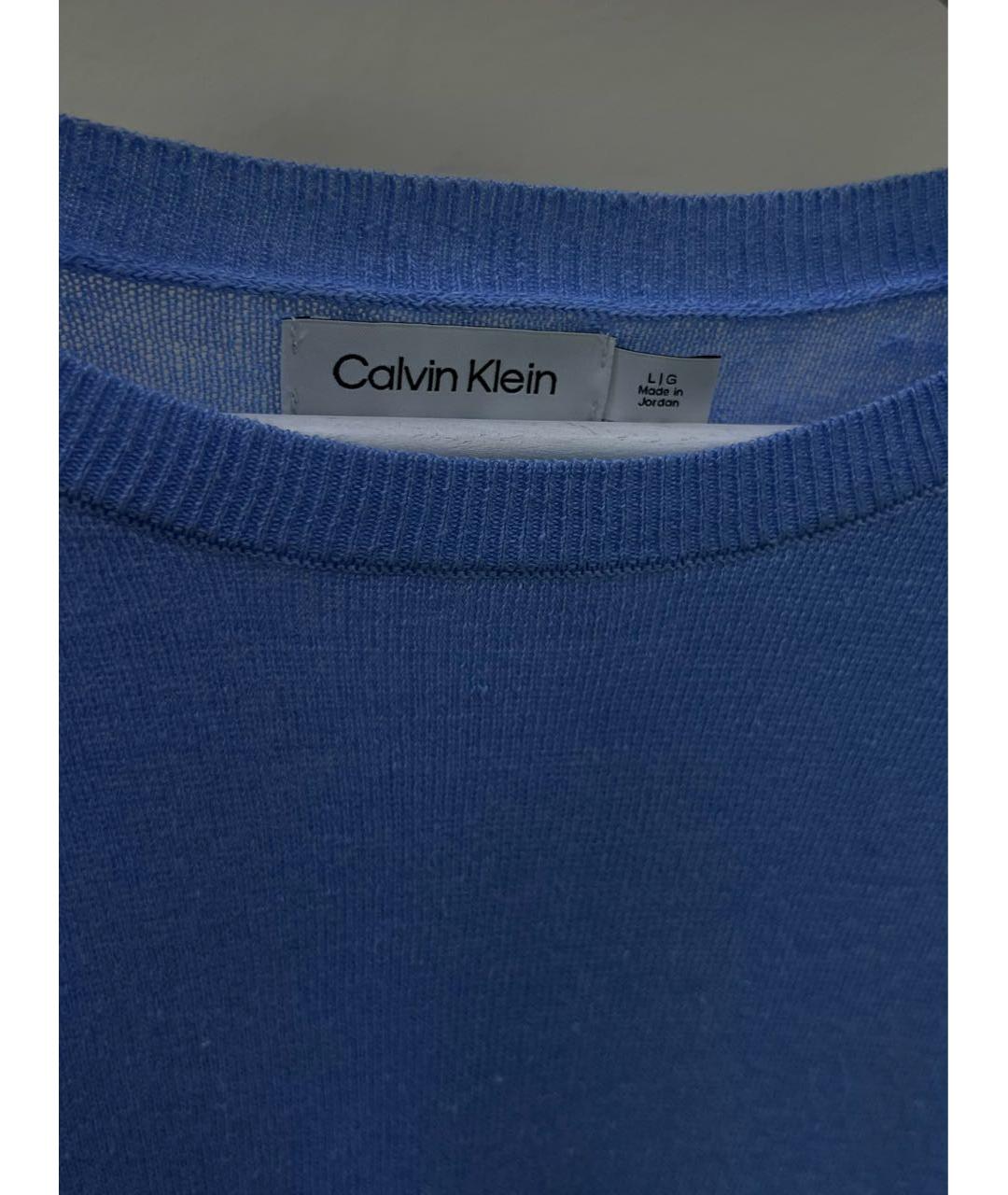 CALVIN KLEIN Голубой джемпер / свитер, фото 3