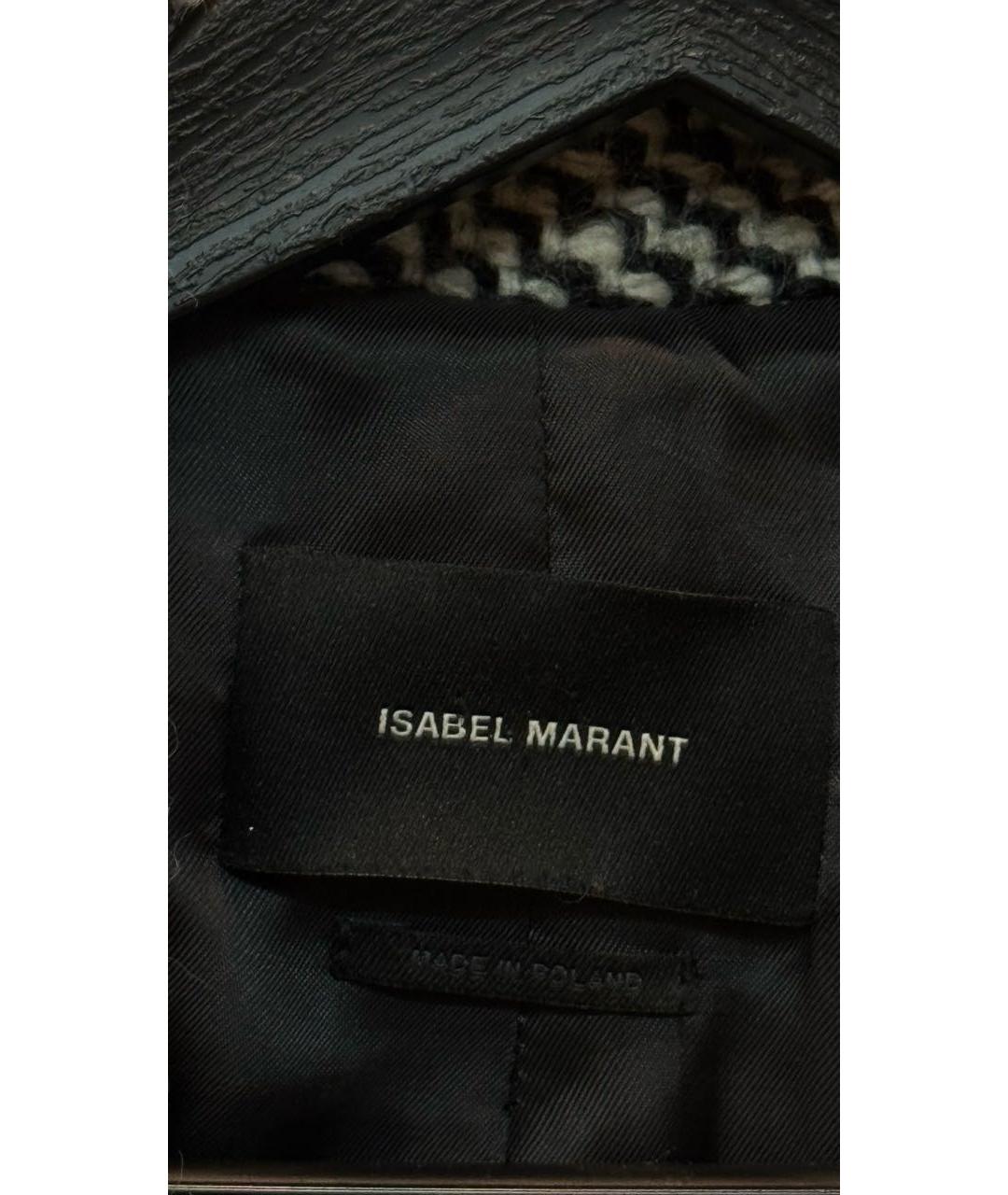 ISABEL MARANT Черный шерстяной жакет/пиджак, фото 3