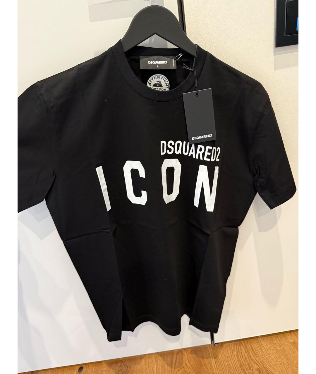 DSQUARED2 Черная футболка, фото 5