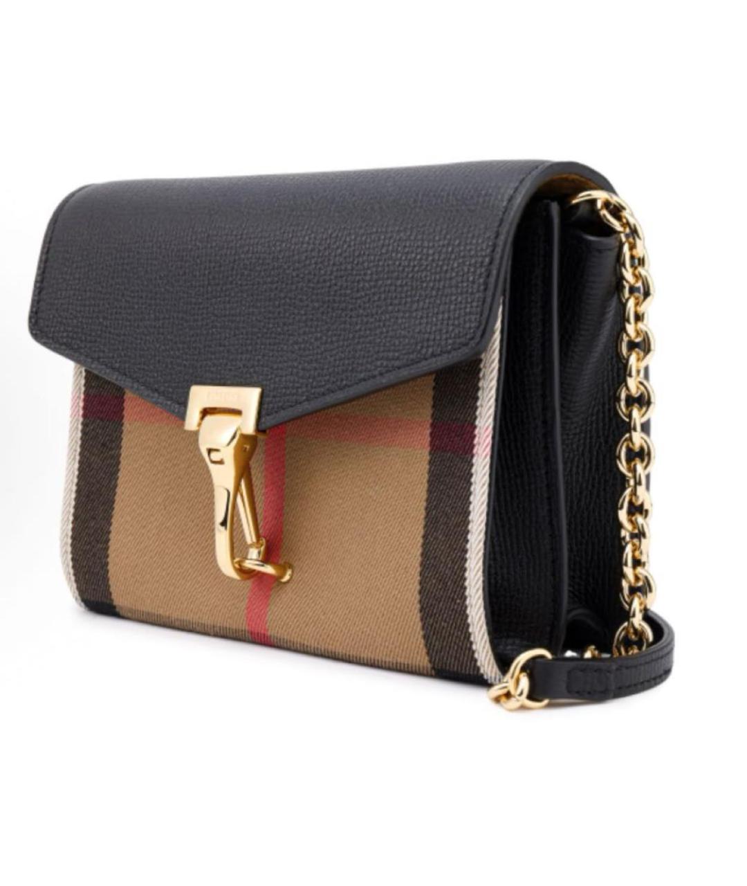 BURBERRY Черная тканевая сумка через плечо, фото 2