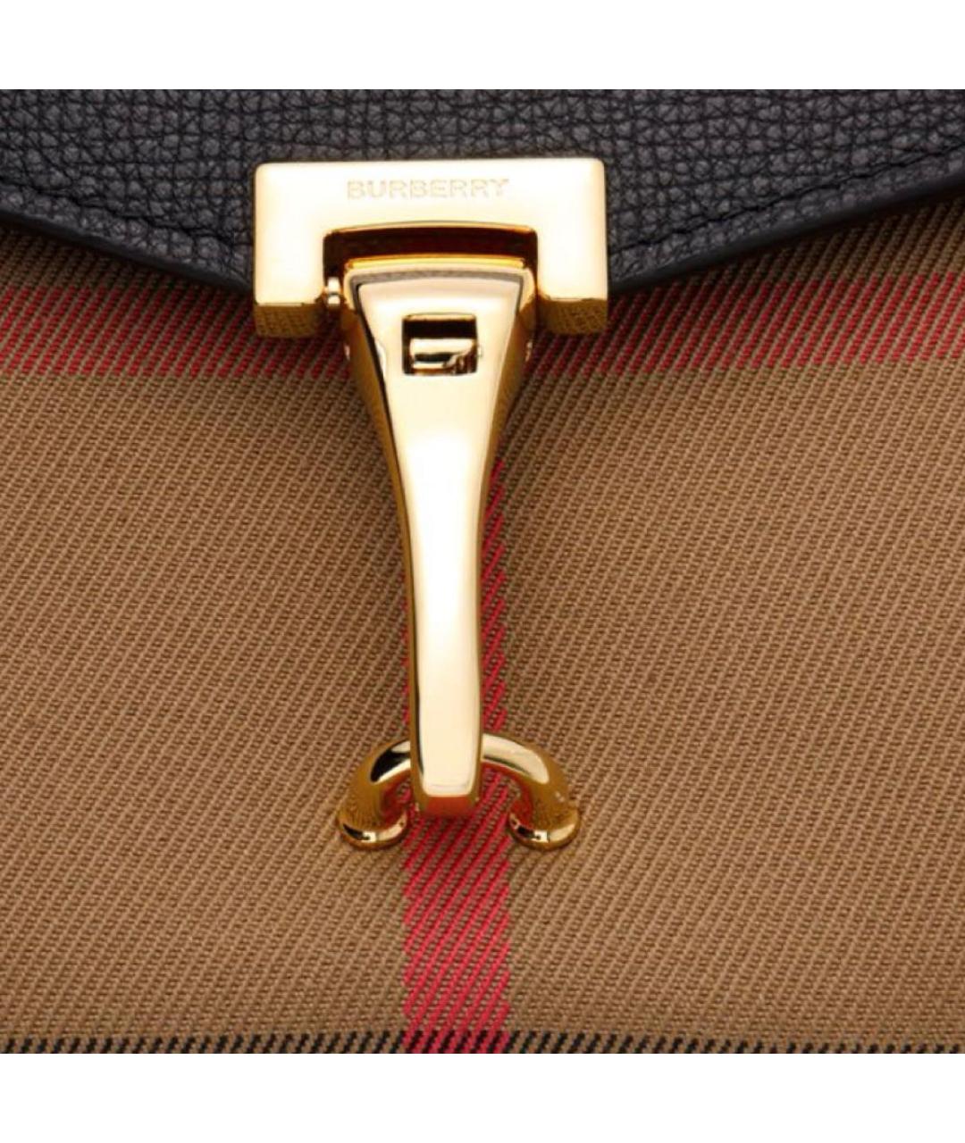 BURBERRY Черная тканевая сумка через плечо, фото 5