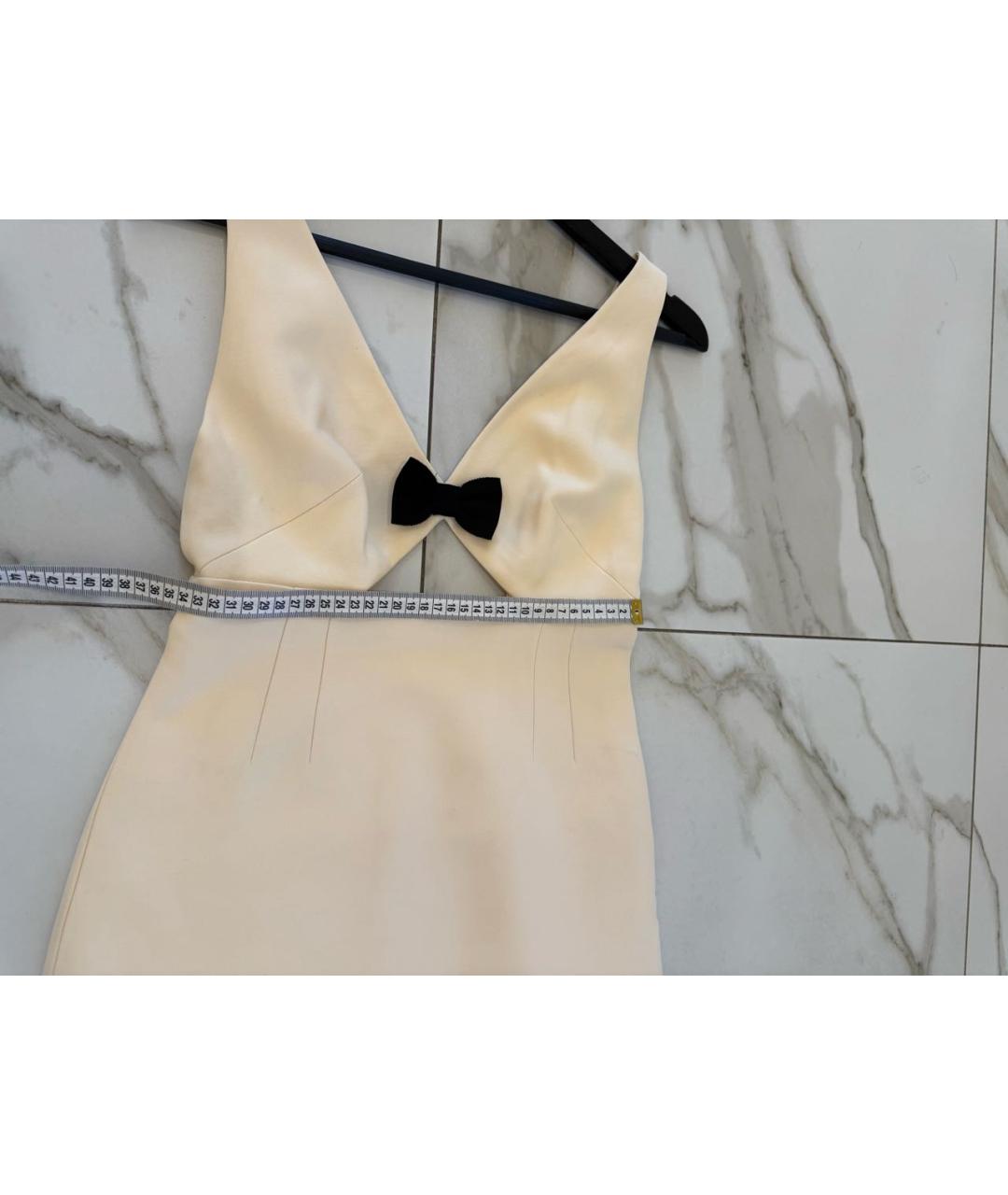 MIU MIU Белое шерстяное вечернее платье, фото 4