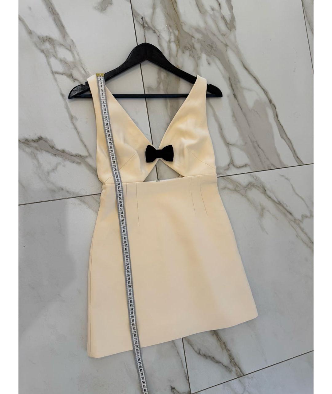 MIU MIU Белое шерстяное вечернее платье, фото 3