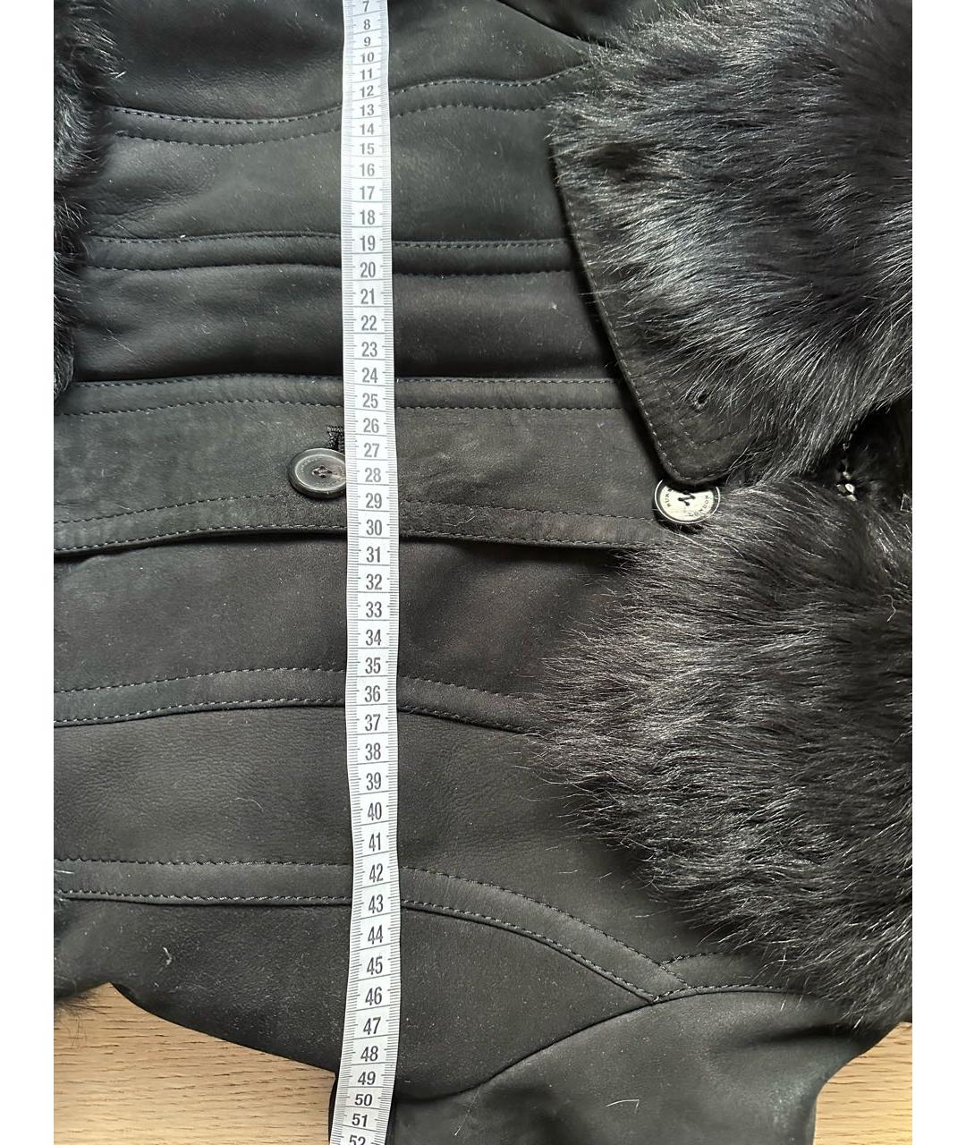 BURBERRY Черная замшевая дубленка, фото 3