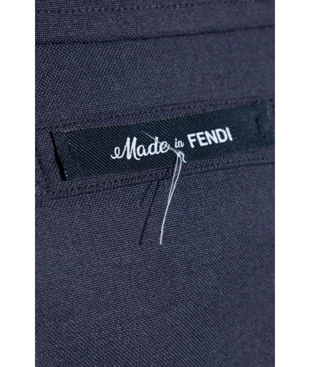 FENDI Темно-синяя шерстяная куртка, фото 5